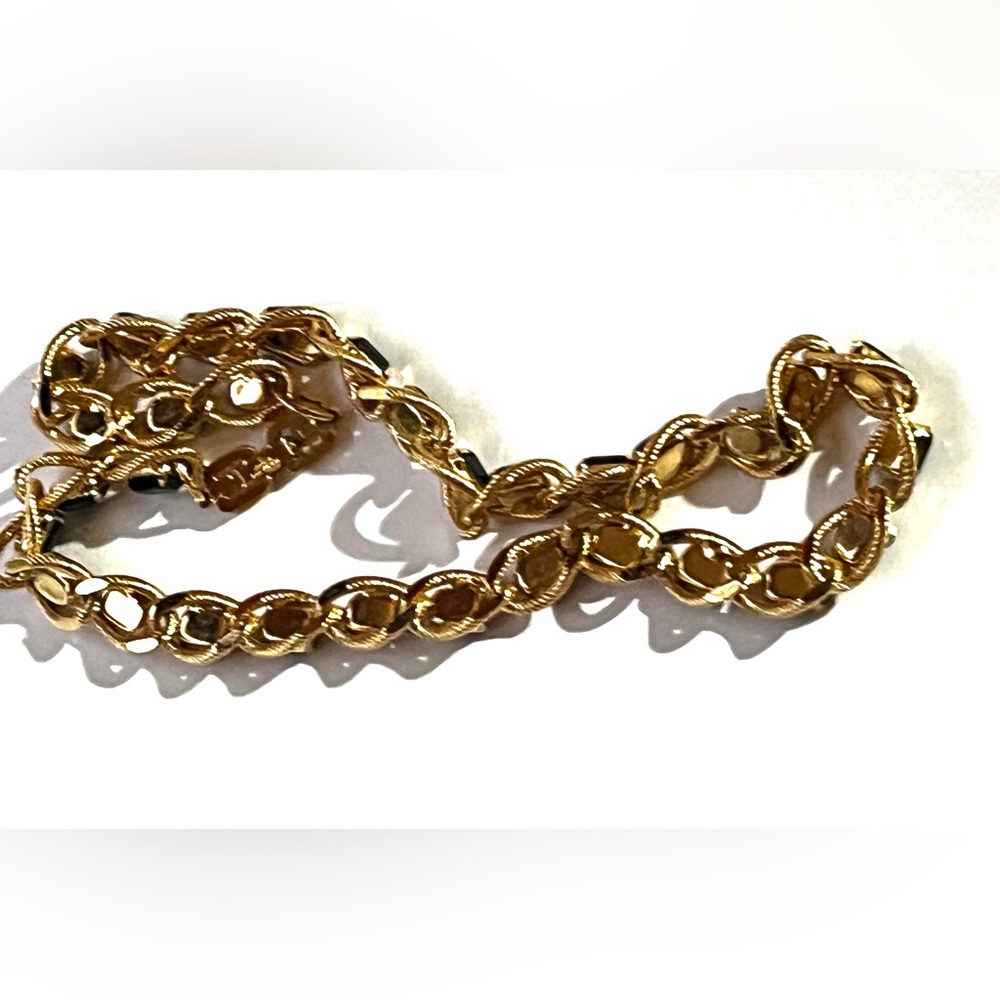 Givenchy Vintage Sapphire Crystal Rope Chain Link Necklace - Picture 8 of 15